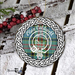 Caldwell Scottish Clan Tartan Crest Badge Plaid Ornament Gift. Christmas Tree Ornament Caldwell Clan Tartan Ornament Great Calder Ornaments Gift