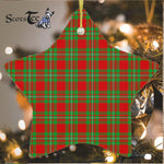 Callander Tartan Ornament Star Ornament, Christmas Star Decorations, ceramic ornament, Plaid Star Ceramic Ornament, Christmas Ornament Decorations Gift