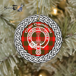 Cameron Clan Tartan Crest Badge Plaid Ornament Gift. Christmas Tree Ornament Cameron Clan Tartan Ornament Great Calder Ornaments Gift - Scotstee Shop