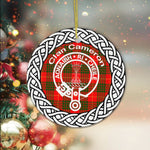 Cameron Clan Tartan Crest Badge Plaid Ornament Gift. Christmas Tree Ornament Cameron Clan Tartan Ornament Great Calder Ornaments Gift - Scotstee Shop