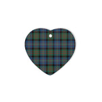 Cameron Of Erracht Ancient Tartan Heart Ornaments, Christmas Tree Ornament, Plaid Christmas Ornaments, Ceramic Heart Christmas Tree Decoration, Christmas Ornament, Plaid Ornament, Tartan Ornament, Buffalo Plaid Ornament