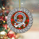 Cameron Scottish Clan Tartan Crest Badge Plaid Ornament Gift. Christmas Tree Ornament Cameron Clan Tartan Ornament Great Calder Ornaments Gift