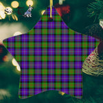 Cameron Tartan Ornament Star Ornament, Christmas Star Decorations, ceramic ornament, Plaid Star Ceramic Ornament, Christmas Ornament Decorations Gift