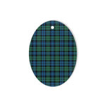 Campbell Ancient Tartan Oval Ornaments, Christmas Tree Ornament, Plaid Christmas Ornaments, Ceramic Oval Christmas Tree Decoration, Tartan Oval Ornaments, Christmas Tree Ornament, Plaid Christmas Ornaments, Ceramic Oval Christmas Tree Decoration