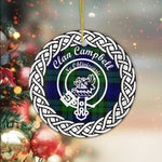 Campbell Clan Tartan Crest Badge Plaid Ornament Gift. Christmas Tree Ornament Campbell Clan Tartan Ornament Great Calder Ornaments Gift - Scotstee Shop