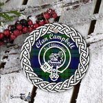 Campbell Clan Tartan Crest Badge Plaid Ornament Gift. Christmas Tree Ornament Campbell Clan Tartan Ornament Great Calder Ornaments Gift - Scotstee Shop