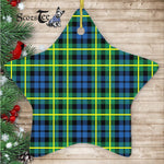 Campbell Of Breadalbane Ancient Tartan Ornament Star Ornament, Christmas Star Decorations, ceramic ornament, Plaid Star Ceramic Ornament, Christmas Ornament Decorations Gift