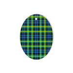 Campbell Of Breadalbane Ancient Tartan Oval Ornaments, Christmas Tree Ornament, Plaid Christmas Ornaments, Ceramic Oval Christmas Tree Decoration, Tartan Oval Ornaments, Christmas Tree Ornament, Plaid Christmas Ornaments, Ceramic Oval Christmas Tree Decoration