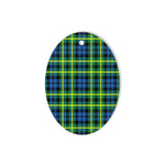 Campbell Of Breadalbane Ancient Tartan Oval Ornaments, Christmas Tree Ornament, Plaid Christmas Ornaments, Ceramic Oval Christmas Tree Decoration, Tartan Oval Ornaments, Christmas Tree Ornament, Plaid Christmas Ornaments, Ceramic Oval Christmas Tree Decoration
