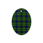 Campbell Of Breadalbane Modern Tartan Oval Ornaments, Christmas Tree Ornament, Plaid Christmas Ornaments, Ceramic Oval Christmas Tree Decoration, Tartan Oval Ornaments, Christmas Tree Ornament, Plaid Christmas Ornaments, Ceramic Oval Christmas Tree Decoration