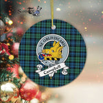 Campbell Scottish Clan Badge Plaid Ornament Gift. Christmas Tree Ornament Campbell Clan Tartan Ornament Great Christmas Ornaments Gift - Scotstee Shop
