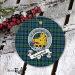 Campbell Scottish Clan Badge Plaid Ornament Gift. Christmas Tree Ornament Campbell Clan Tartan Ornament Great Christmas Ornaments Gift - Scotstee Shop