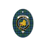 Campbell Scottish Clan Plaid Ornament Gift. Christmas Tree Ornament Campbell Clan Tartan Ornament,  ceramic ornament, personalized christmas ornaments, christmas tree ornaments, christmas door decorations, Plaid Ornament, Tartan Ceramic Ornament