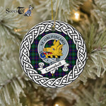 Campbell Scottish Clan Tartan Crest Badge Plaid Ornament Gift. Christmas Tree Ornament Campbell Clan Tartan Ornament Great Calder Ornaments Gift