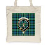Canvas Tote Bags Royal Gunn Ancient Clan Badge Tartan Plaid Tote Bag - Scotstee Shop
