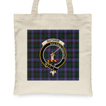Canvas Tote Bags Royal Guthrie Modern Clan Badge Tartan Plaid Tote Bag - Scotstee Shop