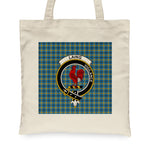 Canvas Tote Bags Royal Laing Clan Badge Tartan Plaid Tote Bag - Scotstee Shop