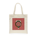Canvas Tote Bags Royal Lennox Dress Clan Badge Tartan Plaid Tote Bag - Scotstee Shop
