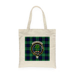 Canvas Tote Bags Royal Scottish Abercrombie Clan Badge Tartan Plaid Tote Bag - Scotstee Shop