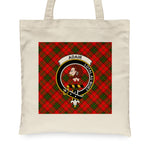 Canvas Tote Bags Royal Scottish Adair Clan Badge Tartan Plaid Tote Bag - Scotstee Shop
