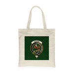 Canvas Tote Bags Royal Scottish Agnew Hunting Clan Badge Tartan Plaid Tote Bag - Scotstee Shop