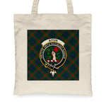 Canvas Tote Bags Royal Scottish Aiton Clan Badge Tartan Plaid Tote Bag - Scotstee Shop