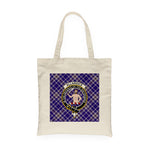 Canvas Tote Bags Royal Scottish Allardice Clan Badge Tartan Plaid Tote Bag - Scotstee Shop