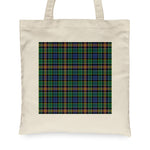 Canvas Tote Bags Royal Scottish Allison Clan Badge Tartan Plaid Tote Bag - Scotstee Shop