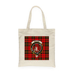 Canvas Tote Bags Royal Scottish Anderson Of Arbrake Clan Badge Tartan Plaid Tote Bag - Scotstee Shop