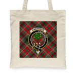 Canvas Tote Bags Royal Scottish Anderson Of Arbrake Clan Badge Tartan Plaid Tote Bag - Scotstee Shop