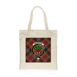 Canvas Tote Bags Royal Scottish Anderson Of Arbrake Clan Badge Tartan Plaid Tote Bag - Scotstee Shop