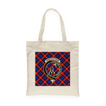 Canvas Tote Bags Royal Scottish Anstruther Clan Badge Tartan Plaid Tote Bag - Scotstee Shop