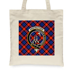 Canvas Tote Bags Royal Scottish Anstruther Clan Badge Tartan Plaid Tote Bag - Scotstee Shop