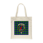 Canvas Tote Bags Royal Scottish Armstrong Hunting Clan Badge Tartan Plaid Tote Bag - Scotstee Shop