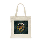 Canvas Tote Bags Royal Scottish Auchinleck Clan Badge Tartan Plaid Tote Bag - Scotstee Shop