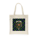Canvas Tote Bags Royal Scottish Baillie Clan Badge Tartan Plaid Tote Bag - Scotstee Shop