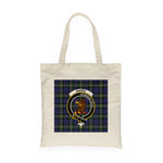 Canvas Tote Bags Royal Scottish Baillie Clan Badge Tartan Plaid Tote Bag - Scotstee Shop