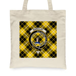 Canvas Tote Bags Royal Scottish Barclay Dress Clan Badge Tartan Plaid Tote Bag - Scotstee Shop