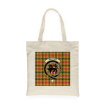 Canvas Tote Bags Royal Scottish Barclay Hunting Clan Badge Tartan Plaid Tote Bag - Scotstee Shop