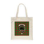 Canvas Tote Bags Royal Scottish Barclay Hunting Clan Badge Tartan Plaid Tote Bag - Scotstee Shop