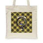 Canvas Tote Bags Royal Scottish Barclay Hunting Clan Badge Tartan Plaid Tote Bag - Scotstee Shop