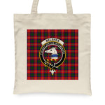 Canvas Tote Bags Royal Scottish Belshes Clan Badge Tartan Plaid Tote Bag - Scotstee Shop