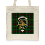Canvas Tote Bags Royal Scottish Beveridge Clan Badge Tartan Plaid Tote Bag - Scotstee Shop