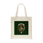 Canvas Tote Bags Royal Scottish Beveridge Clan Badge Tartan Plaid Tote Bag - Scotstee Shop