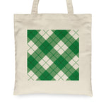 Canvas Tote Bags Royal Scottish Bias Clan Badge Tartan Plaid Tote Bag - Scotstee Shop