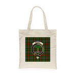 Canvas Tote Bags Royal Scottish Bisset Pattern Clan Badge Tartan Plaid Tote Bag - Scotstee Shop