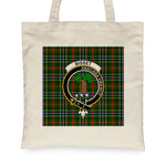 Canvas Tote Bags Royal Scottish Bisset Pattern Clan Badge Tartan Plaid Tote Bag - Scotstee Shop