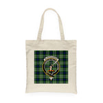 Canvas Tote Bags Royal Scottish Blackadder Clan Badge Tartan Plaid Tote Bag - Scotstee Shop