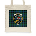 Canvas Tote Bags Royal Scottish Blackwatch Ancient Clan Badge Tartan Plaid Tote Bag - Scotstee Shop