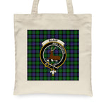 Canvas Tote Bags Royal Scottish Blair Clan Badge Tartan Plaid Tote Bag - Scotstee Shop